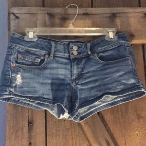 American Eagle jean shorts.